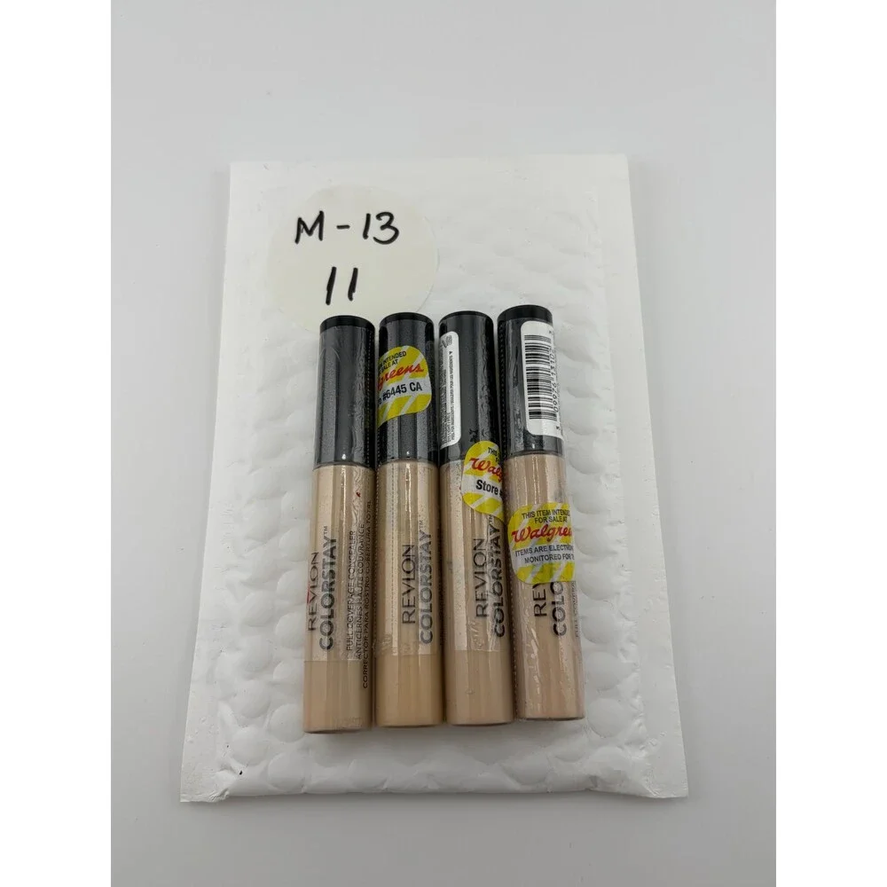 Revlon ColorStay Full Coverage Concealer Makeup 18M 015 Light Pale - Set of 4